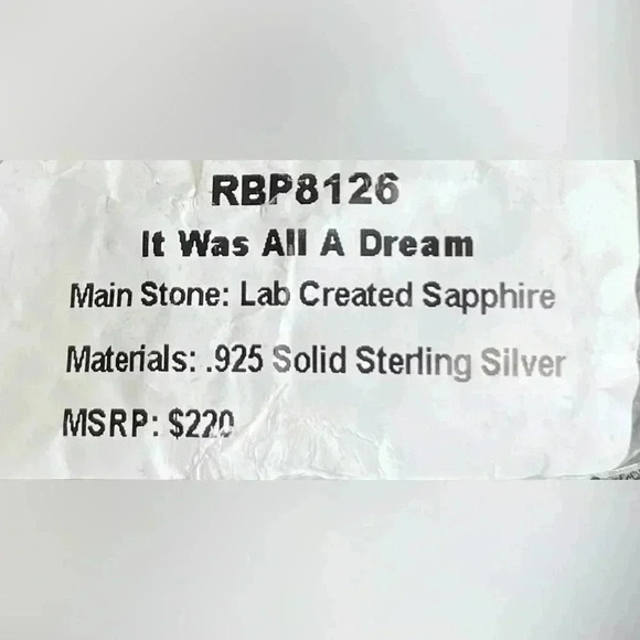 It Was All A Dream Solid Sterling Silver September birthday collection RBP 8126 - Picture 3 of 3